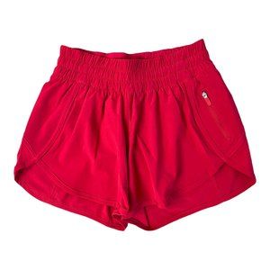 Lululemon Tracker Low-Rise Lined Short 4” Red Size 4